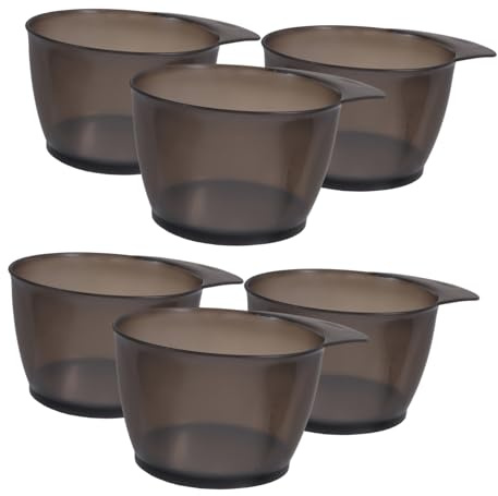iplusmile 6piezas Cuencos De Plástico Para Mezcla De Tinte De Cabello Apilables Bowls Diy Para Teñir Pelo Herramientas De Teñido Para Uso Casa y Salones Para Organizar Mezclas