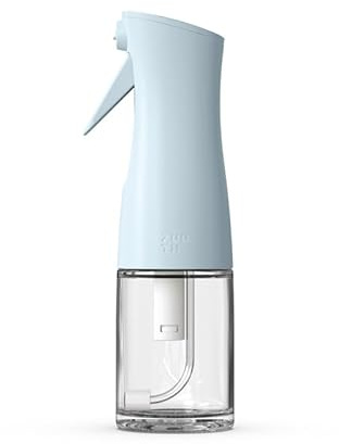 Zuutii Oil Sprayer for Cooking, 170ml Olive Oil Sprayer Mister, Olive Oil Spray Bottle for Salad, BBQ,Spray with Portion Control, Kitchen Baking, Roasting,Hairstyling (Light Blue)