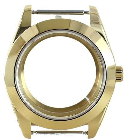 1 st klockfodral Litet 39 mm armband Safir delar for Miyota8215 Movement Explorer(Gold 50)