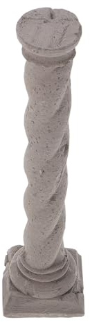 KALLORY Miniature Roman Column Fish Tank Decoration, Cement Aquarium Ornament 18.5x4.5cm, Artistic Roman Pillar for Shrimp Shelter and Aquatic Landscape