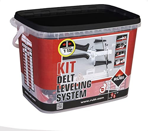 RUBI Delta Level System Nivellier-Set, 1 mm, für Keramik, 3-12 mm, mehrfarbig