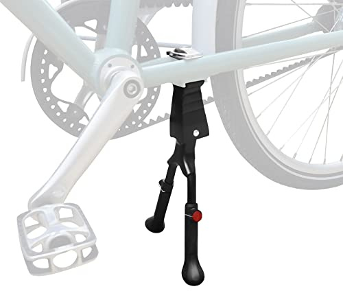 MEGHNA Luxus Aluminium Zweibein-Fahrradständer für 24- 28 Fahrräder Höhenverstellbar Doppelständer Zweibein Ständer Schwarz