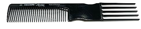 Hercules Sägemann Triumph Master 255 Peigne à fourche Noir 20 cm Denture uniforme 5 fourchettes (255 bl)