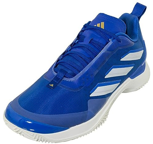 adidas Women`s Avacourt Clay Tennis Shoes Bright Royal and Off White
