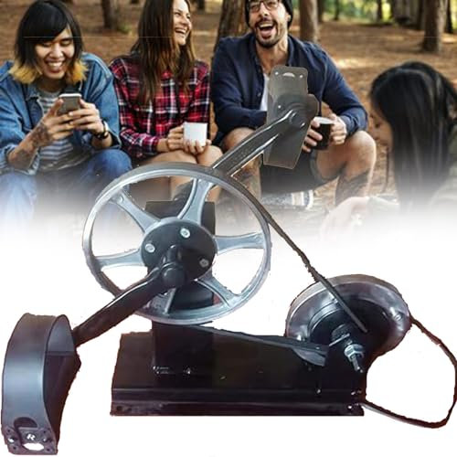 DPQYJPP 300W generador energía portátil con Pedal, Fuente alimentación Emergencia, generador Bicicleta estática, generación energía Alta Potencia sin escobillas, sin ocupar Espacio