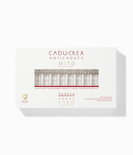 LABO Cadu-Crex Anti-Haarausfall Mito, Behandlung gegen Haarausfall für Damen (40 Ampullen, abbundender Haarausfall)