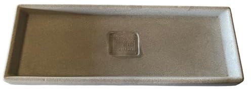 Garden Italia Vasi Sottovaso Rettangolare in Resina LRT66 cm. Interno 67 x 29 in Resina Colore Simil Pietra Made in Italy per Esterni - infrangibile - Resistente al Gelo