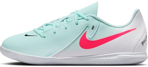 Nike Soccer Shoe Nike Jr. Phantom Gx 2 Club Botas De Fútbol IC - Niño/A Y Niño/A Pequeño/A, Mint/Atomic Red-Off Noir, FJ2606-300, 33.5 EU (2Y US)