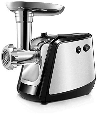 Tritacarne elettrico, insaccatrice per salsicce e tritacarne in metallo, piccolo commerciale automatico multifunzionale facile da pulire