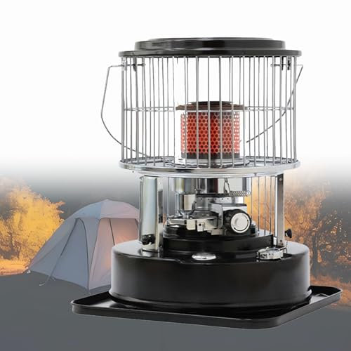 Hydravex Kerosin-Heizofenwärmer, Kerosinbrenner-Heizgerät für den Außenbereich, Tragbarer Kerosinbrenner aus Eisen für den Außenbereich, Camping-Heizgeräte mit Griff, Langzeit-Camping-Gaskocher
