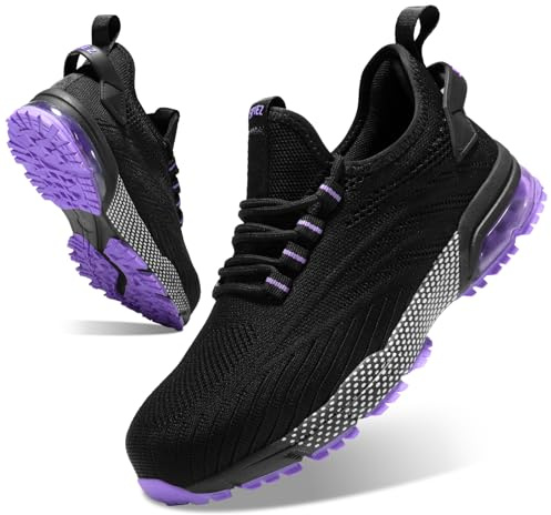 SPIEZ Chaussures De Securite Femmes Légère antidérapantes Coussin d'air | Embout Composite, Antiperforation, Respirant, Sportif, Confortable, Slip on, Entrepôt, Industriel, Atelier Automobile