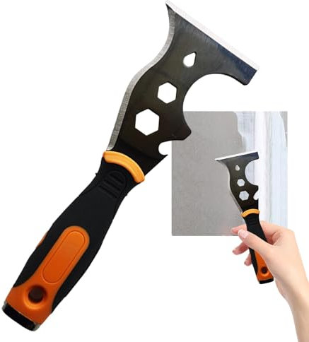 Dgayaeic Raschietto per vernice, raschietto per la pulizia | Raschietto per vernice in acciaio inossidabile 16 in 1 per vetro - per sverniciatura Strumento per spackle Sverniciatore per tirare chiodi,