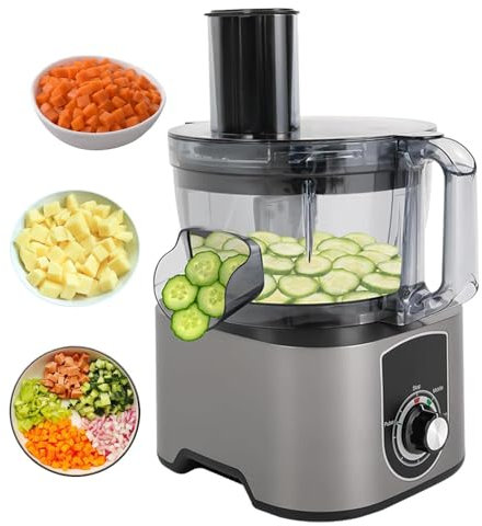 lilishangmao 3 In 1 Vegetable Chopper Fruit Cutter Slicer Dicer Machine, Electric Food Processor, For Onions Carrots Cucumbers, 2 Grid Blades And 1 Slicing Blade, For Restaurants, Supermarkets