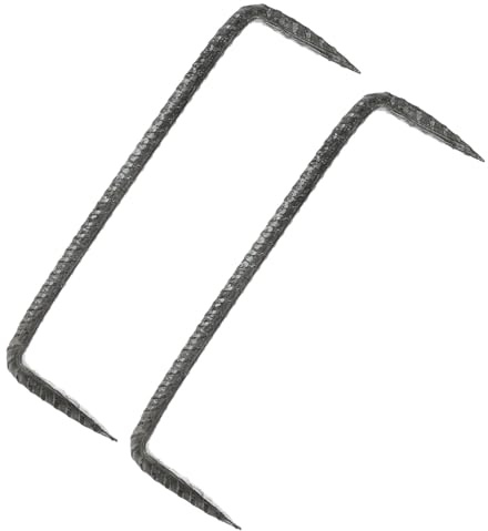 Kisangel Clous De Fixation Robustes à Double Pointe pour Et Clôtures Lot De 2 8x20mm Clous Résistants pour Construction Utilisation Polyvalente Facile à Installer
