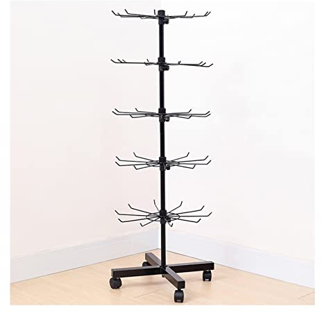 Espositore Girevole per Gioielli a 6 Ripiani, Supporto Mobile ad Albero per collane, Braccialetti, Orecchini e Anelli - Espositore Perfetto per Accessori organizzati