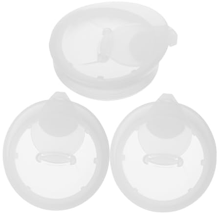 TOYANDONA 3 Tapas de Repuesto Prevención de Fugas Diseño Minimalista, Ajuste para Jarras de Agua de Plástico Blanco para Oficina y Exterior