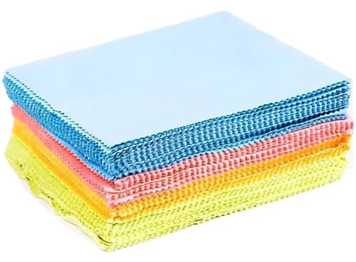 Chiffon Lunettes de Vue Lot de 20 Chiffons en Microfibre Multi-usages, 13 x cm, lingettes nettoyantes for Lunettes, écrans téléphone, lentilles, moniteurs, Portables et Doux