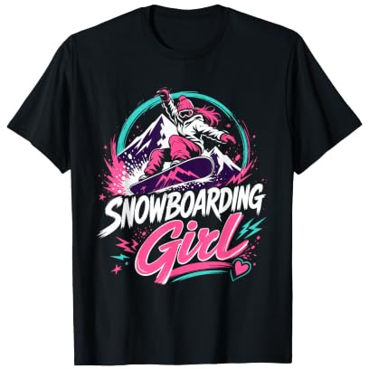Snowboarder Snowboarding Girl Girls Children Snowboard T-Shirt