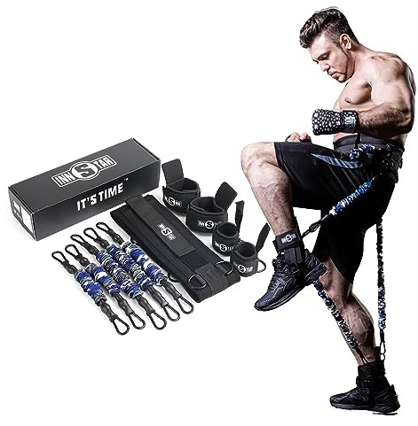 INNSTAR MMA Boxtraining Widerstandsband-Set Power Punch Pro Krafttraining Ausrüstung für Muay Thai, Karate, Kampf, Fitness, Basketball, Volleyball, Fußball, Männer und Frauen