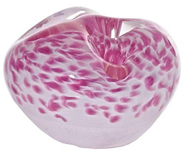 Glas Kugel Briefbeschwerer Stiftehalter Freestyle 7-11 cm Pink Handgemachtes Glas Unikat
