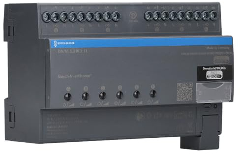 Busch-Jaeger DA/M.6.210.2.11 Dimmaktor 6-fach | für Busch-free@home 2CKA006220A0730 Automatische Lasterkennung (deaktivierbar)