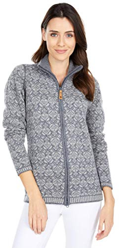 FJÄLLRÄVEN damtröja snöcardigan W grå Small