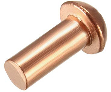 50 pezzi 13/64 x 15/32 rivetti in rame a testa tonda