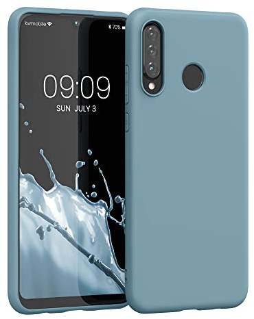 kwmobile Hülle für Huawei P30 Lite TPU Case - Handyhülle unterstützt kabelloses Laden, Flexible Schutzhülle, gummiertes Cover in Arctic Night
