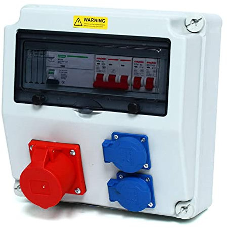 Distribuidor de Pared CEE Completo 32A 16A Distribuidor de Corriente Impermeable Caja de Corriente 230V