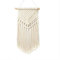 Bailinks Tapiz de macramé para colgar en la pared, hecho a mano, bohemio, elegante, decoración de pared para dormitorio, sala de estar, apartamento (C)