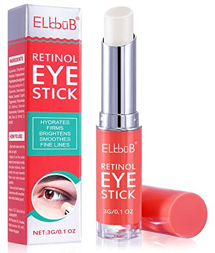 ELBBUB Retinol Eye Stick - Anti Wrinkle Eye Cream for Puffy Eyes, Dark Circles, Eye Bags, Crows Feet, Wrinkles, Reduces Wrinkles Saggy Skin Puffy Eyes