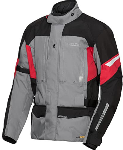 FLM Touren Textiljacke 3.0 - Wasserdicht, Winddicht, Atmungsaktiv - CORDURA, Reflektoren, Prote rot M