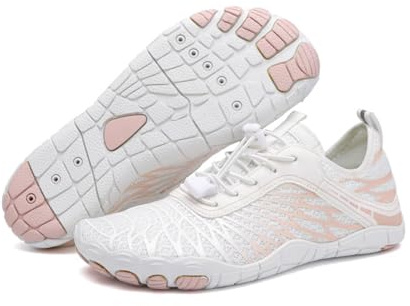 Barefoot Shoes for Women Men with Wide Toe Box,Non-Slip Breathable Barefoot Water Shoes Beach Pool Aqua Swim Surf Hiking Walking Shoes