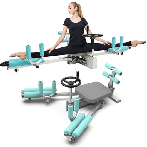 Beinstrecker Spaltmaschine für Flexibilität, Beintrainer Beinstrecker Ausrüstung Heimtrainingsgerät für Gymnastik, Fitness, Yoga, Tanz(Blau)