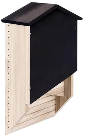 Outdoor-Habitathaus für Fledermäuse, Outdoor-Fledermausbox – für Holzfledermäuse – Wiederverwendbare Fledermausbox aus, Hausdekoration für Hib
