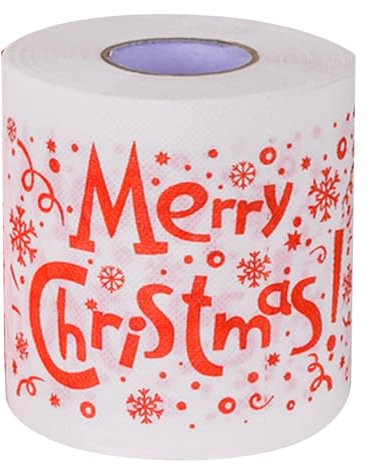 Rouleau de papier toilette de Noël - Motif Père Noël - Rouleau de papier toilette - Papier toilette à collectionner - Gag-Ges amusants