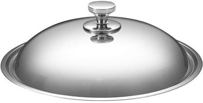 SDA287MZ Tapa Sarten Mango ergonómico de Acero Inoxidable Grueso, Accesorios duraderos for Wok, Cubiertas for sartenes, Tapas for Wok, Accesorios for cocinar Tapas Sartenes Cocina(38cm)