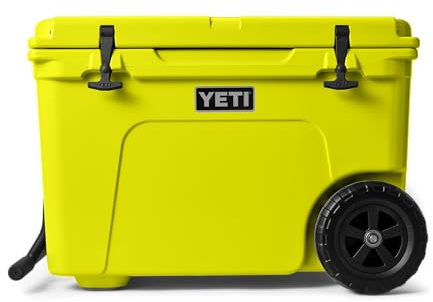 YETI Tundra Haul Wheeled Cooler | Portable Cooler Box on Wheels, Fits 82 Cans or 29 kg Ice, PermaFrost Insulation, Heavy-Duty Ice Cooler for Camping or Picnics