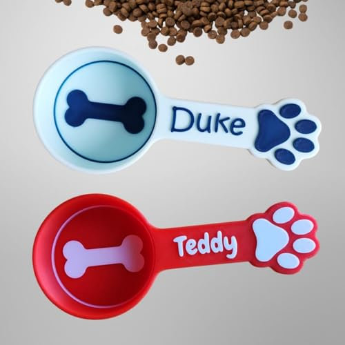 Pelle à nourriture pour chien, tasse à mesurer personnalisée pour aliments pour chiens, pelle à nourriture personnalisée en forme de patte pour chien, accessoires pour animaux de compagnie, cadeau