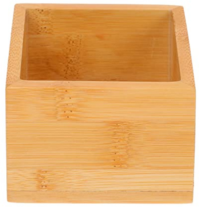 PRETYZOOM Estuche de Madera para Bolsitas de Té, Caja Organizadora Pequeña, Diseño Liso, Uso en Hotel y Hogar, Almacenamiento Multifuncional para Bolsitas de Té, Café y Azúcar, Caja