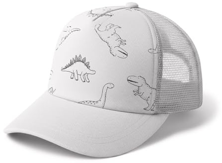 DRESHOW Småbarn Baseboll Keps Bebis Sol Hatt Söt Dinosaurie Mönstrad Mössor Unisex Bebis Trucker Hattar Spädbarn Småbarn Barn Hattar för Pojkar Flickor
