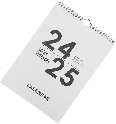 DIYEAH Wandkalender Englisch Papierkalender Für Familien Großer Monatskalender Als Wohnaccessoire Kalenderwand Mit Schlichtem Design Familienkalender Mit Schwarzer Oberfläche Als Geschäft