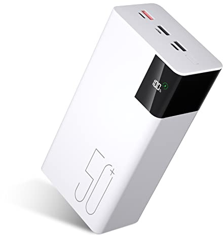Power Bank 50000mAh Cargador Portátil: 22.5W Batería Externa de Carga rápida con Gran Capacidad y 5 Salidas y 3 entradas