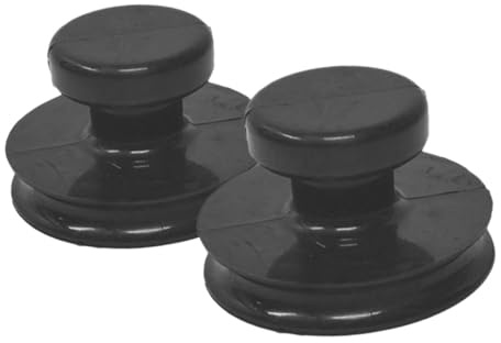 SWOOMEY 2 Stück Klangschalen Saugnäpfe aus Gummi Schwarz Stabile Fixierung für Meditationsschalen Zubehör für Buddhistische Klangschalen
