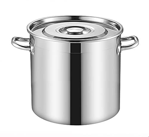 GXXINGIN Olla de Acero Inoxidable 304 para Sopa, Almacenamiento, Vino y arroz, para Cocina de Gas y de inducción (tamaño: 50 L)