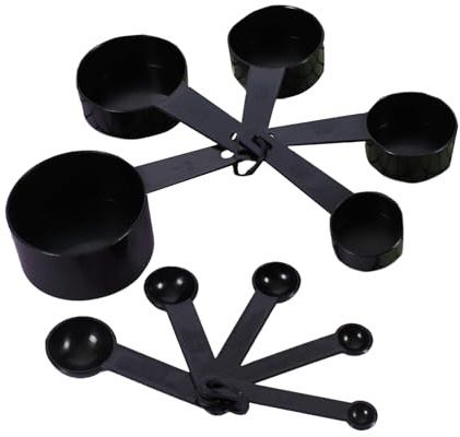10Pcs Measuring Spoon and Cup Set for Baking Cooking Food Graded Stackable Measuring Cups and Spoons for Liquids Solids Baking Tool