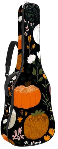 Eyeballs Nahtloses Muster auf violettem Hintergrund, gepolsterte Gitarrentasche, schützende Akustikgitarre, Gigbag für E-Bass, Konzertgitarre, Mehrfarbig 04, 42.9x16.9x4.7 in, Lässiger Tagesrucksack