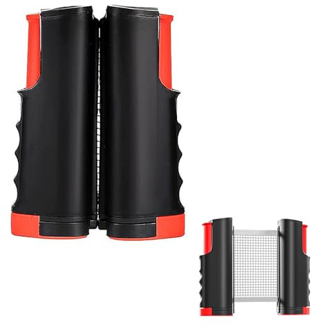 Retractable Ping Pong Net – Portable Table Tennis Net with Adjustable Clamps | Fits Any Table Surface | Compact Tennis Net for Home, Office, Kitchen or Outdoor Play