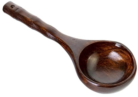 Milageto Cucchiaio per Acqua in Legno, Leggero, Robusto, Semplice, Liscio, Facile Da Usare, Mestolo per Sauna