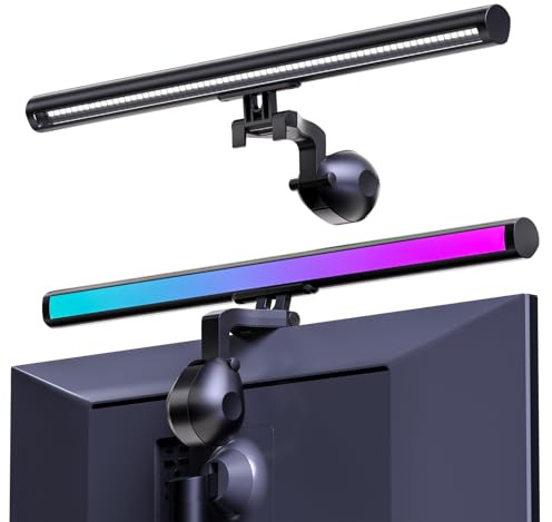 MIWATT Computer Monitor Light Bar 40cm, LED Screen Lamp with USB Power, Adjustable Color Temperature and Brightness, Anti-Blue Light for Gaming, Office, Home Desk